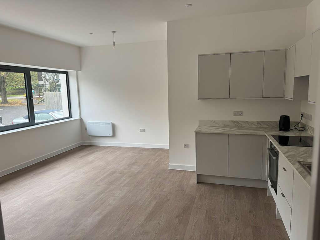 Open-plan living and kitchen, ready for handover