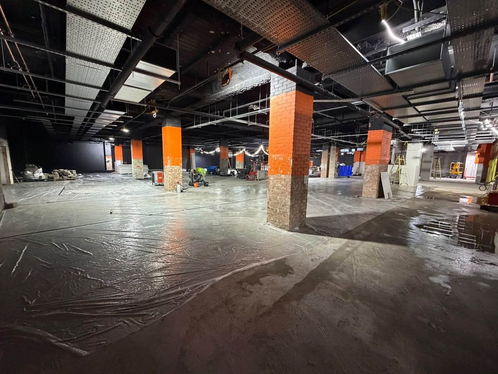 The unit during fit-out