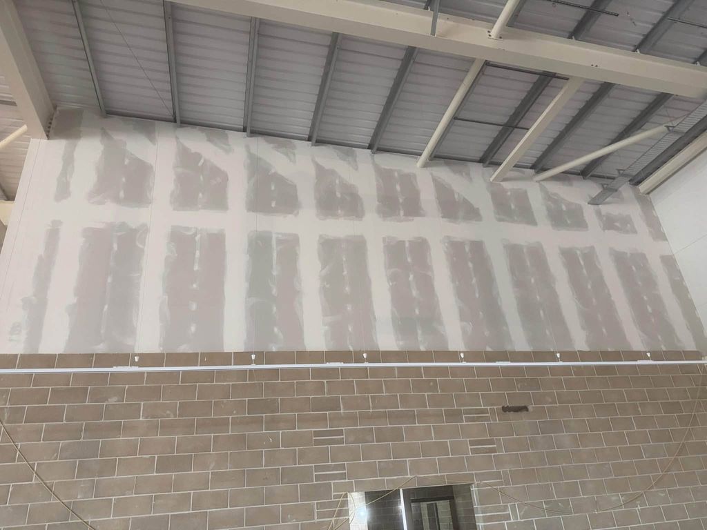 Tape and jointing complete, ready for decoration